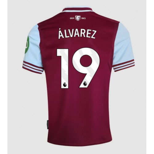 Moški Nogometni dresi West Ham United Edson Alvarez #19 Domači 2024-25 Kratek Rokav